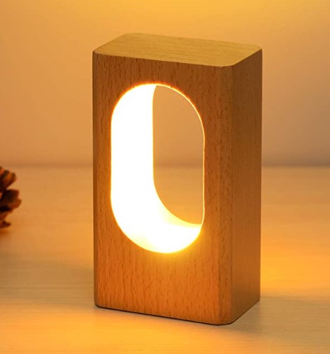 Ambient lighting ideas: lonrisway led wood desk lamp