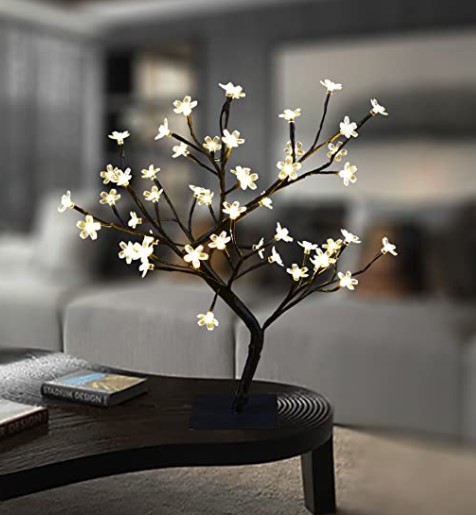 Ambient lighting ideas: lightshare 18 inch cherry blossom bonsai tree