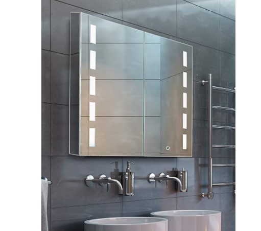 Bathroom ceiling lighting ideas: #5 cabinets with integral lighting