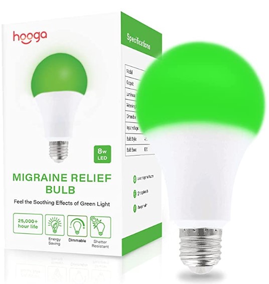 Best lighting for migraine sufferers: migraine relief green led light bulb