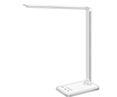 Best Lighting for Migraine Sufferers: White crown LED Desk Lamp