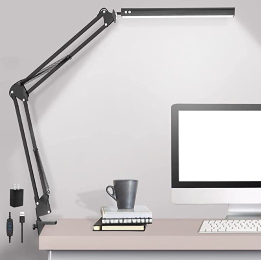 Best lighting for offices: led desk lamp with clamp