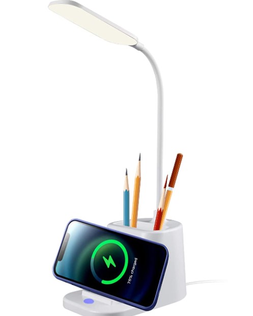 Best lighting for offices: led desk lamp with wireless charger