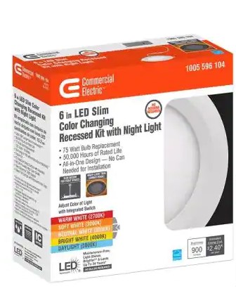 Best recessed lighting: ultra slim 6 in. Canless selectable led recessed light