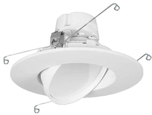 Best recessed lighting: led retrofit downlight gimbal warm white