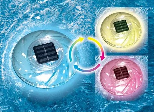 Above Ground Pool Lighting Ideas: IDC - FLOATING SOLAR POOL LIGHT